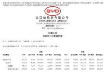 186.35万辆！比亚迪公布2022年累计销量-透彻科技