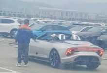 或4月亮相 曝Cyberster量产版无伪谍照-透彻科技