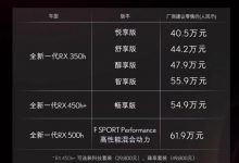 售40.50万起 全新雷克萨斯RX正式上市-透彻科技