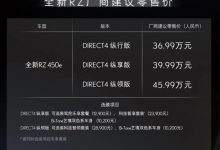 售36.99万元起 雷克萨斯RZ正式上市-透彻科技