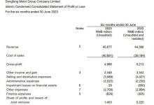 东风上半年营收456.77亿 同比增长2.9%-透彻科技