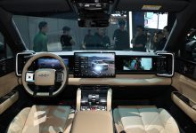 2023广州车展:方程豹豹5风暴米内饰-透彻科技