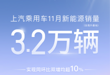 双增长 上汽乘用车公布11月新能源销量-透彻科技