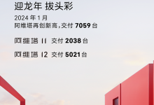 共交付7059台 阿维塔公布1月销量成绩-透彻科技