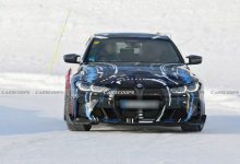 基于宝马i4打造 宝马电动M原型车谍照-透彻科技