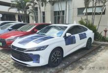 搭载最新混动技术 比亚迪秦L无伪装谍照-透彻科技