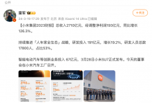 小米汽车超级工厂揭幕!2023财报公布!-透彻科技
