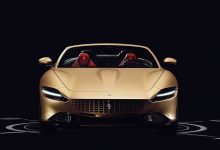 土豪金配色/古典实木内饰 这辆法拉利Roma Spider确实有个性！-透彻科技